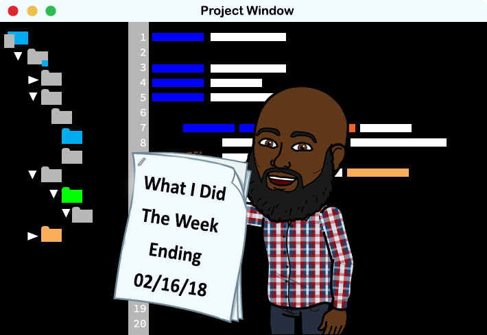 What I Did This Past Week 02 16 2018