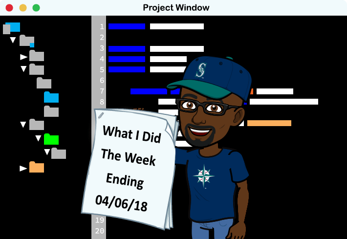 What I Did This Past Week 04 06 2018